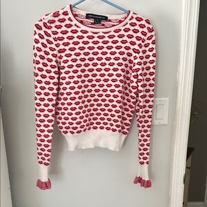 French Connection Valentines Day kisses sweater